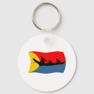 Clatsop Tribe Flag Keychain