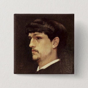 Claude Debussy  1886 2 Inch Square Button
