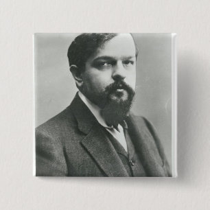 Claude Debussy 2 Inch Square Button