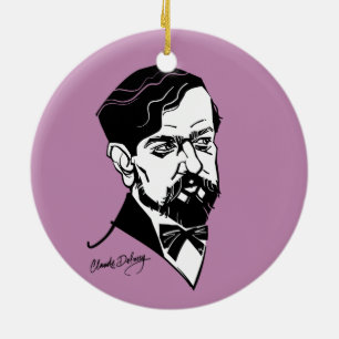 Claude Debussy Ceramic Ornament