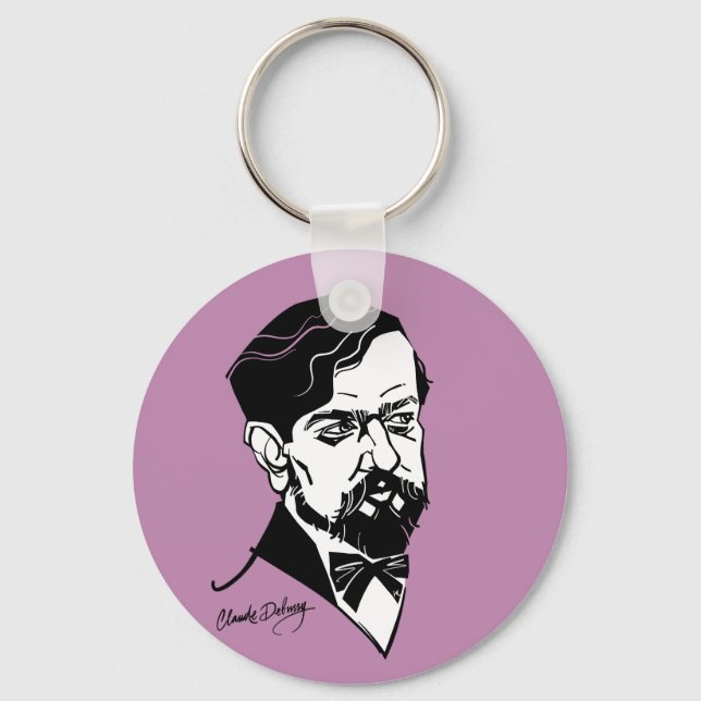 Claude Debussy Keychain (Front)