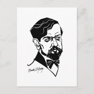 Claude Debussy Postcard