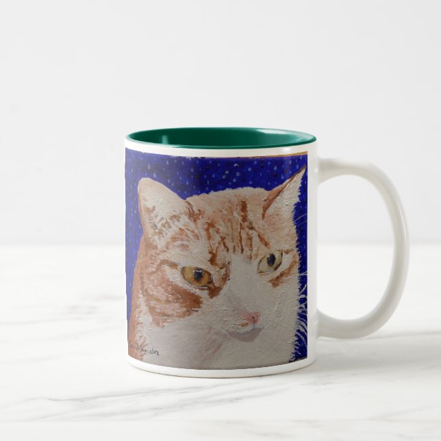 Claude Face Painting Two-Tone Coffee Mug (Right)