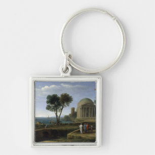 Claude Lorrain Landscape with Aeneas at Delos Keychain