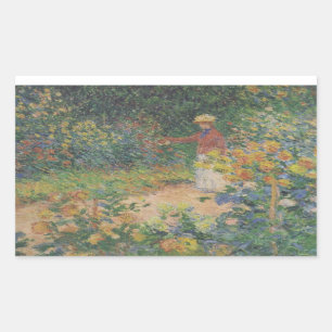 Claude Monet 1895 Vintage In the Garden Sticker