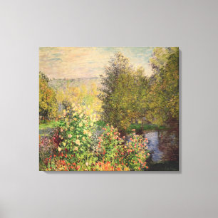Claude Monet   A Corner of the Garden at Montgeron Canvas Print