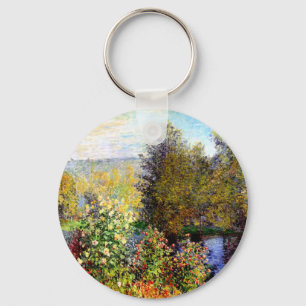 Claude Monet A Corner of the Garden At Montgeron Keychain