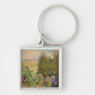 Claude Monet   A Corner of the Garden at Montgeron Keychain