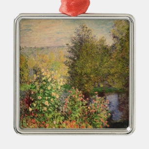 Claude Monet A Corner of the Garden at Montgeron Metal Ornament