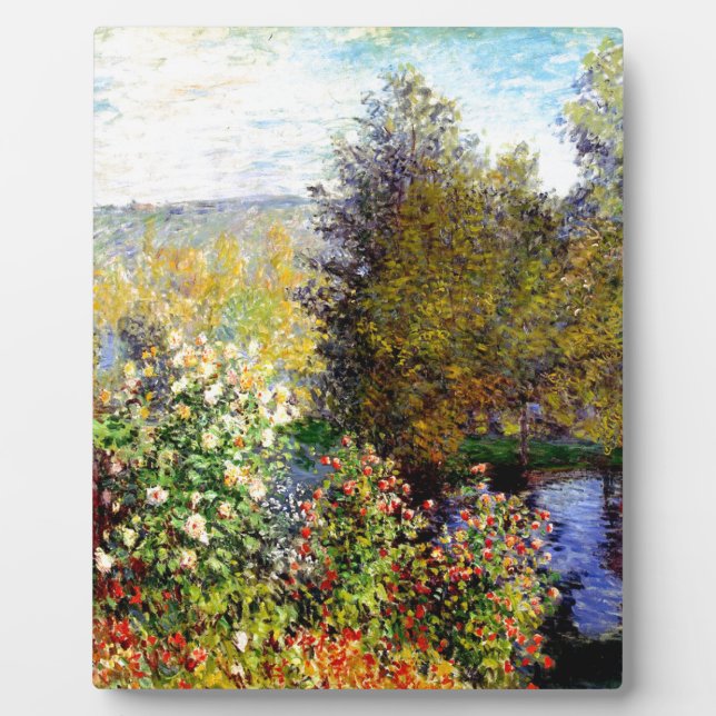Claude Monet A Corner of the Garden At Montgeron Plaque (Front)
