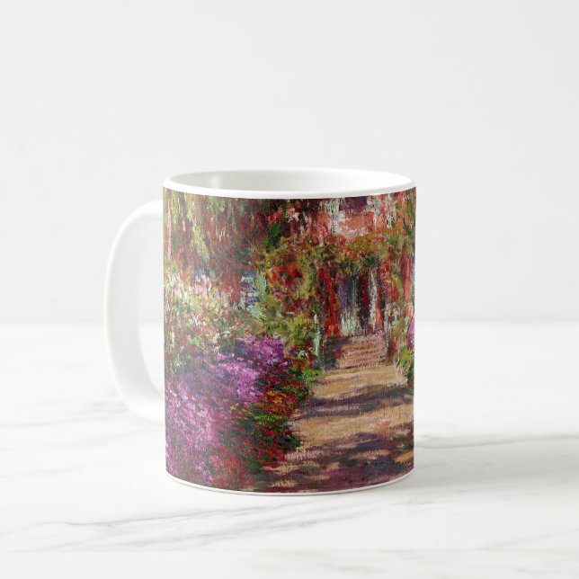 Claude Monet | A Pathway in Monet's Garden Coffee Mug (Front Left)