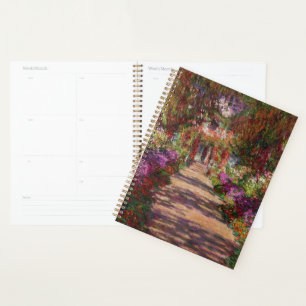 Claude Monet A Pathway in Monet's Garden Planner