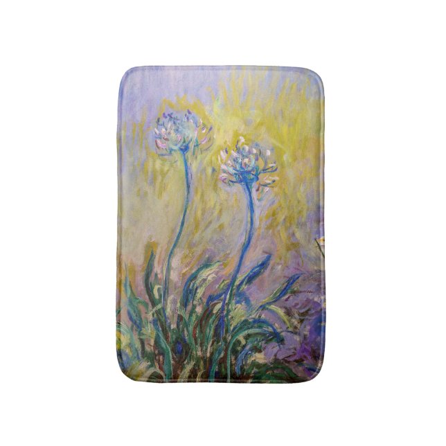 Claude Monet - Agapanthus Bath Mat (Front Vertical)