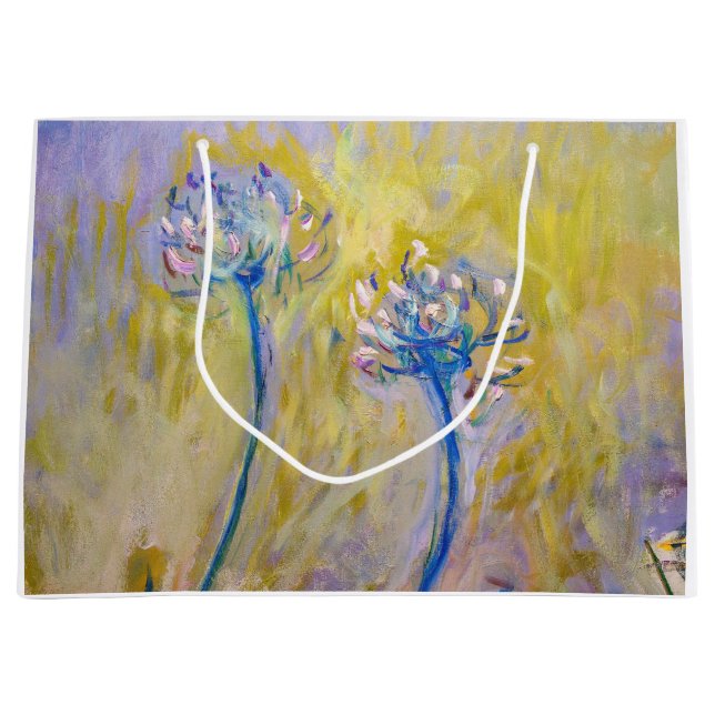 Claude Monet - Agapanthus Large Gift Bag (Front)