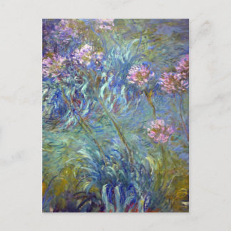 Claude Monet Agapanthus Postcard
