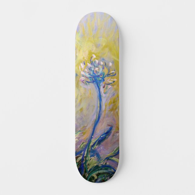 Claude Monet - Agapanthus Skateboard (Front)