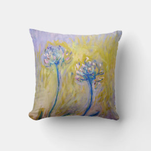 Claude Monet - Agapanthus Throw Pillow