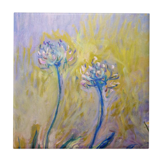 Claude Monet - Agapanthus Tile (Front)