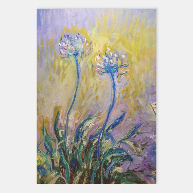 Claude Monet - Agapanthus Wrapping Paper Sheet (Creator Uploaded)