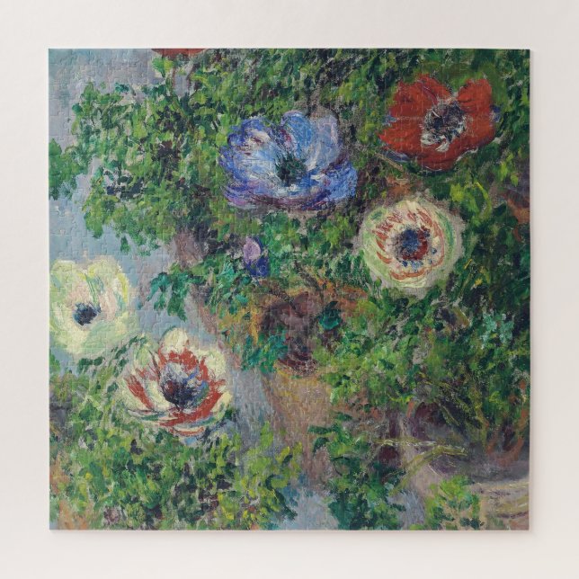 Claude Monet - Anemones In Pot Jigsaw Puzzle (Vertical)