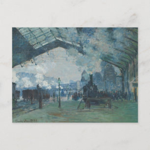 Claude Monet – Arrival of the Normandy Train Postcard