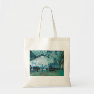 Claude Monet Arrival of the Normandy Train Tote Bag