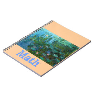 Claude Monet Artist Painter Destiny Gifts Notebook