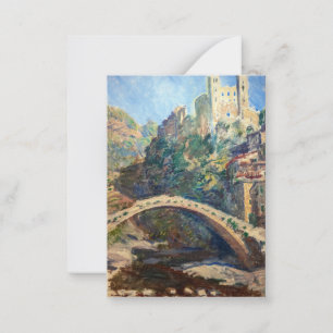 Claude Monet artwork - The Castle of Dolceacqua Card