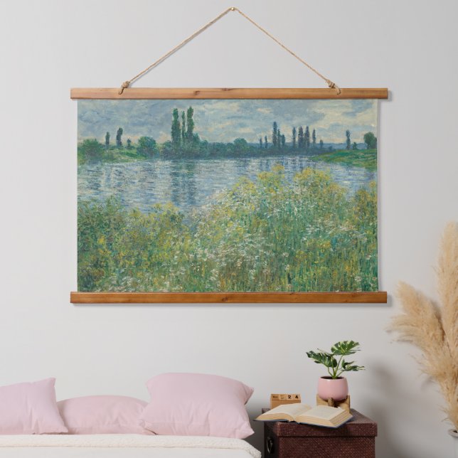 Claude Monet Banks Of The Seine French Old Art Hanging Tapestry (Bedroom)