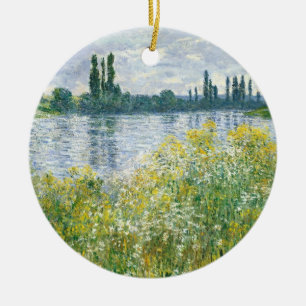 Claude Monet Banks of the Seine, Vetheuil, 1880 Ceramic Ornament