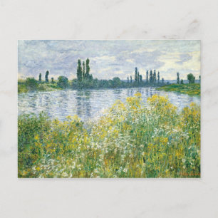 Claude Monet   Banks of the Seine, Vetheuil, 1880 Postcard