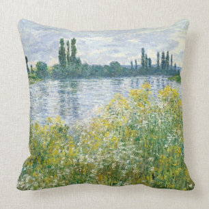 Claude Monet   Banks of the Seine, Vetheuil, 1880 Throw Pillow
