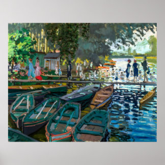 Claude Monet, Bathers at La Grenouillère, 1869 Poster