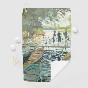 Claude Monet. Bathers at La Grenouillère Golf Towel