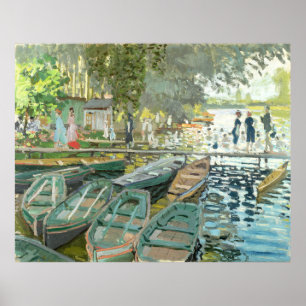 Claude Monet. Bathers at La Grenouillère Poster