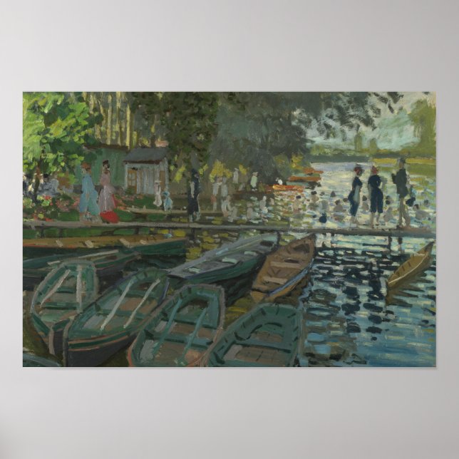 Claude Monet - Bathers at La Grenouillere Poster (Front)