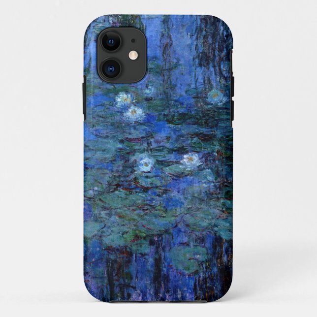 Claude Monet Blue Water Lilies Case-Mate iPhone Case (Back)