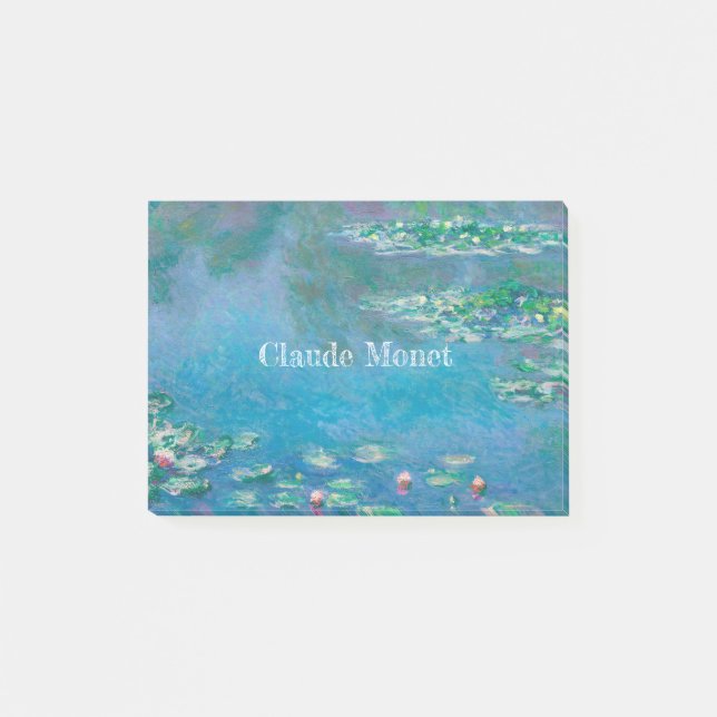 Claude Monet Blue Water Lilies Classic Post-it Notes (Front)