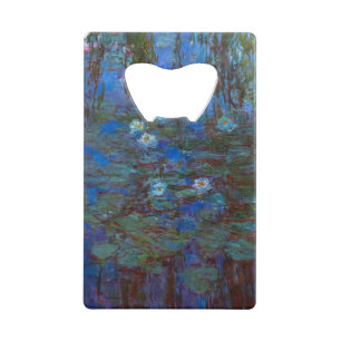 Claude Monet - Blue Water Lilies Credit Card Bottle Opener