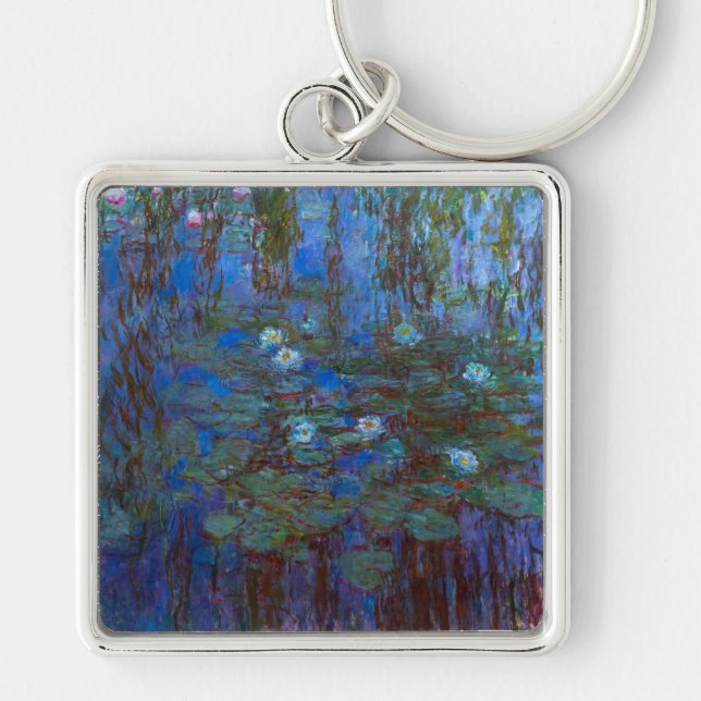 Claude Monet - Blue Water Lilies Keychain (Front)