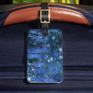 Claude Monet Blue Water Lilies Luggage Tag
