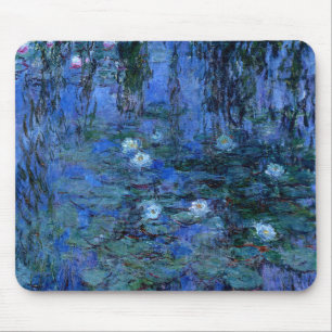 Claude Monet Blue Water Lilies Mouse Pad