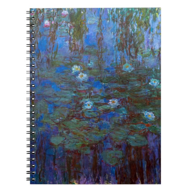 Claude Monet - Blue Water Lilies Notebook (Front)