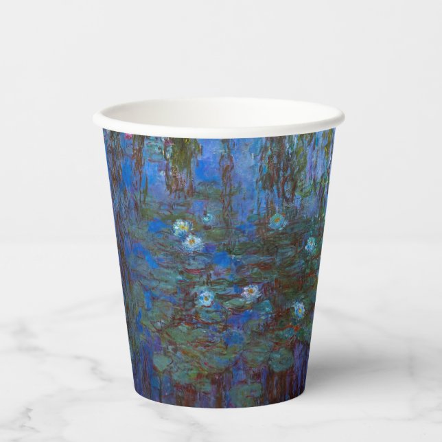 Claude Monet - Blue Water Lilies Paper Cups (Front)