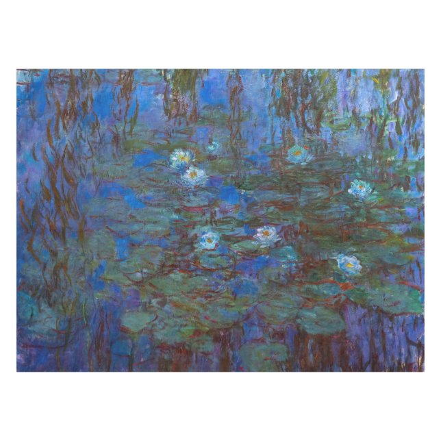Claude Monet - Blue Water Lilies Tablecloth (Front (Horizontal))