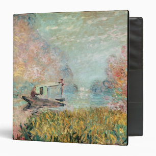 Claude Monet Boat Studio on the Seine Binder