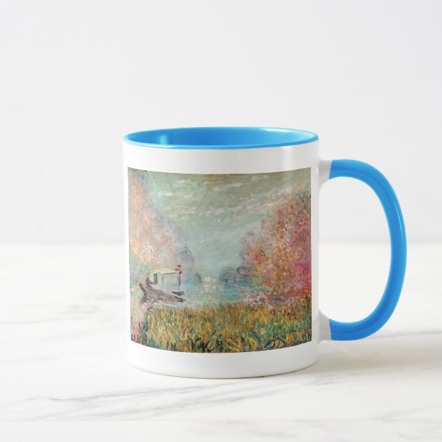 Claude Monet |  Boat Studio on the Seine Mug (Right)