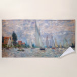 Claude Monet - Boats Regatta at Argenteuil Beach Towel<br><div class="desc">The Boats Regatta at Argenteuil / Regate a Argenteuil - Claude Monet,  Oil on Canvas,  1874</div>