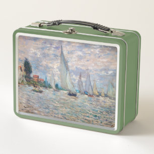 Claude Monet - Boats Regatta at Argenteuil Metal Lunch Box