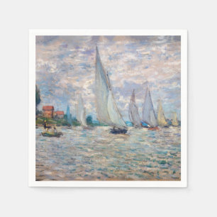 Claude Monet - Boats Regatta at Argenteuil Napkin